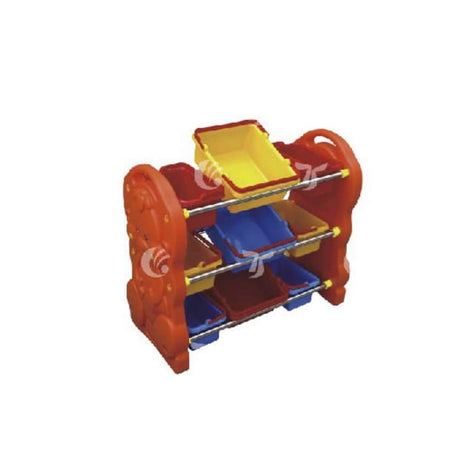 BYFT Kids Toy Storage Organizer With 9 Plastic Bins