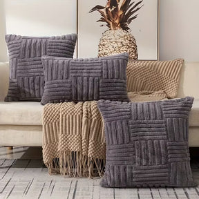 BYFT Faux Plush Pillowcases 30.48 x 50.8 Cm Decorative Pillows 2pcs Set Without Insert