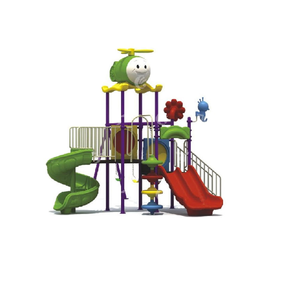BYFT Three Slide Playground Green