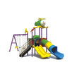 BYFT Three Slide And 3 Kids & Adult Swings Playground