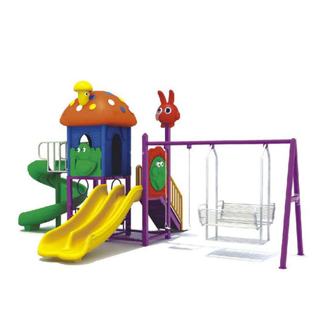 BYFT Three Slide And 1 Kids & Big Swings Playground