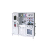 BYFT White Kitchen Set With Fridge & Oven