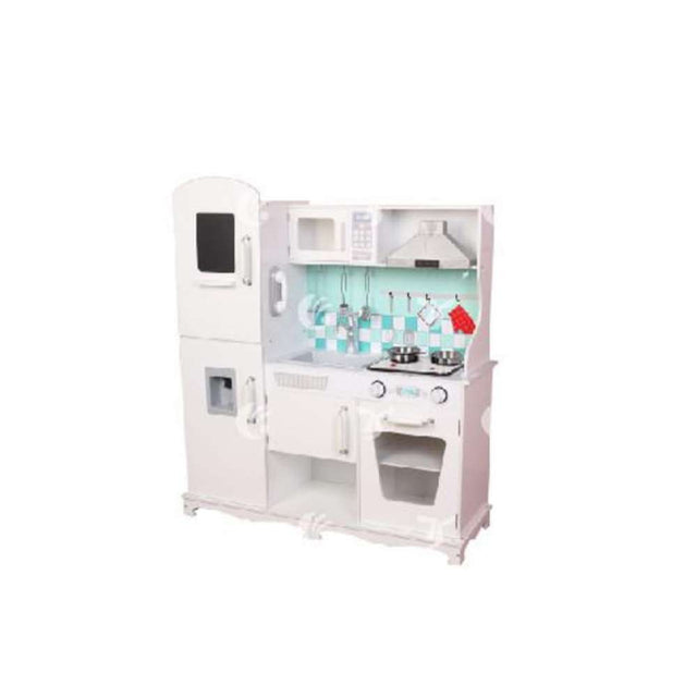 BYFT Pink Kitchen Set With Fridge & Oven