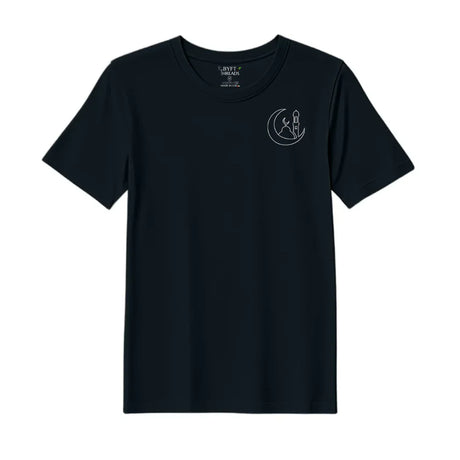 BYFT Threads Embroidered For You T-Shirt - Moonlit Mosque Outline Designed