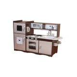 BYFT Brown Kitchen Set With Fridge