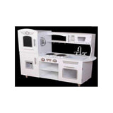 BYFT White Kitchen Set With Fridge