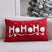 BYFT "HOHOHO" Christmas Pillowcase 50 x 30 cm, Decorative Pillow Cover with 3 Hand-Sewn Pom-Poms, Christmas Warm Home Sofa Decor Throw Pillow Cover, Ideal Holiday Gift, Insert Not Included
