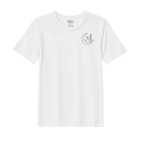BYFT Threads Embroidered For You T-Shirt - Moonlit Mosque Outline Designed