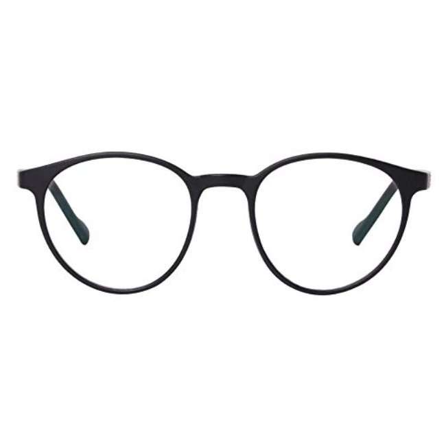 Tom Oliver Junior - Blue Light Blocking Lightweight Computer Screen Glasses- Round - Black