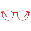 Tom Oliver Junior - Blue Light Blocking Lightweight Computer Screen Glasses- Round - Red