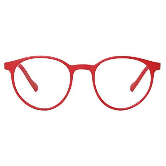 Tom Oliver Junior - Blue Light Blocking Lightweight Computer Screen Glasses- Round - Red