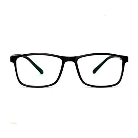 Tom Oliver Adult - Blue Light Blocking Lightweight Computer Screen Glasses- Rectangle - Black
