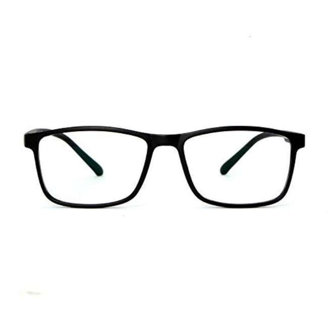 Tom Oliver Adult - Blue Light Blocking Lightweight Computer Screen Glasses- Rectangle - Black