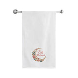 BYFT Iris Embroidered For You - Floral Eid Mubarak Designed Towel