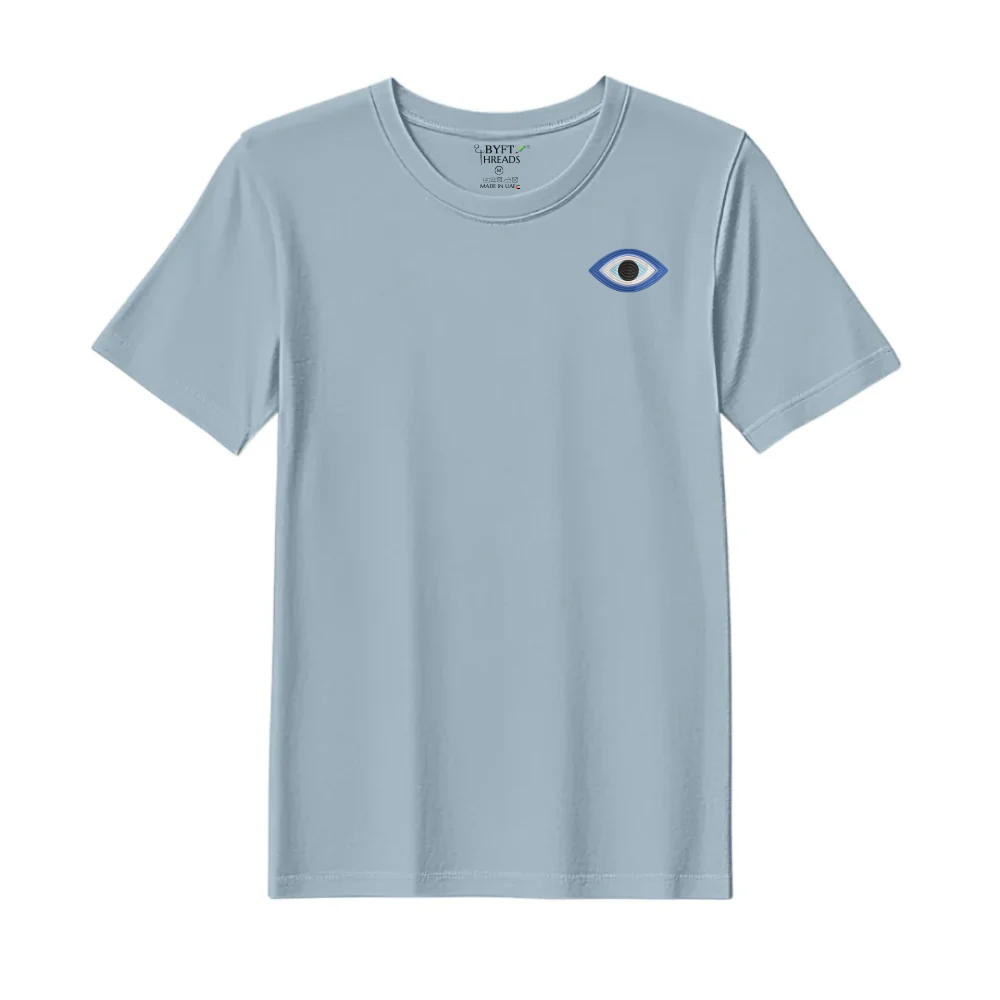 BYFT Threads Evil Eye Embroidery T Shirt