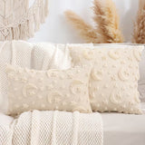 BYFT Ramadan Inspired Decorative Throw Pillow Cover with Crescent Moon & Star Embroidery 45 x 45 Cm Set of 01 Pcs (Without Insert)