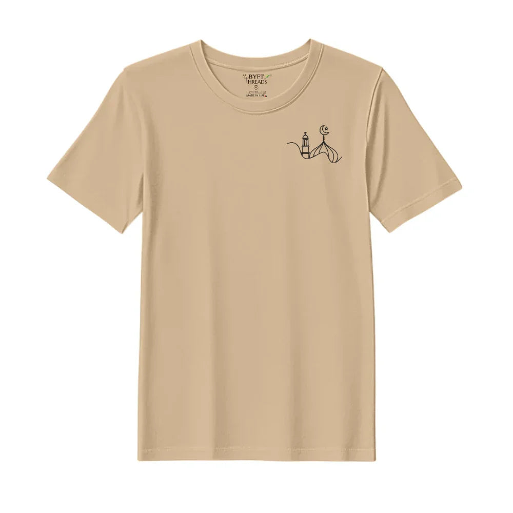 BYFT Threads Embroidered For You T-Shirt - Crescent Dome Elegance Designed