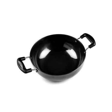 G-Happy Home Hard Anodised Deep Kadhai - 24cm | Durable & Even-Heat Cooking Kadai for Indian Kitchens