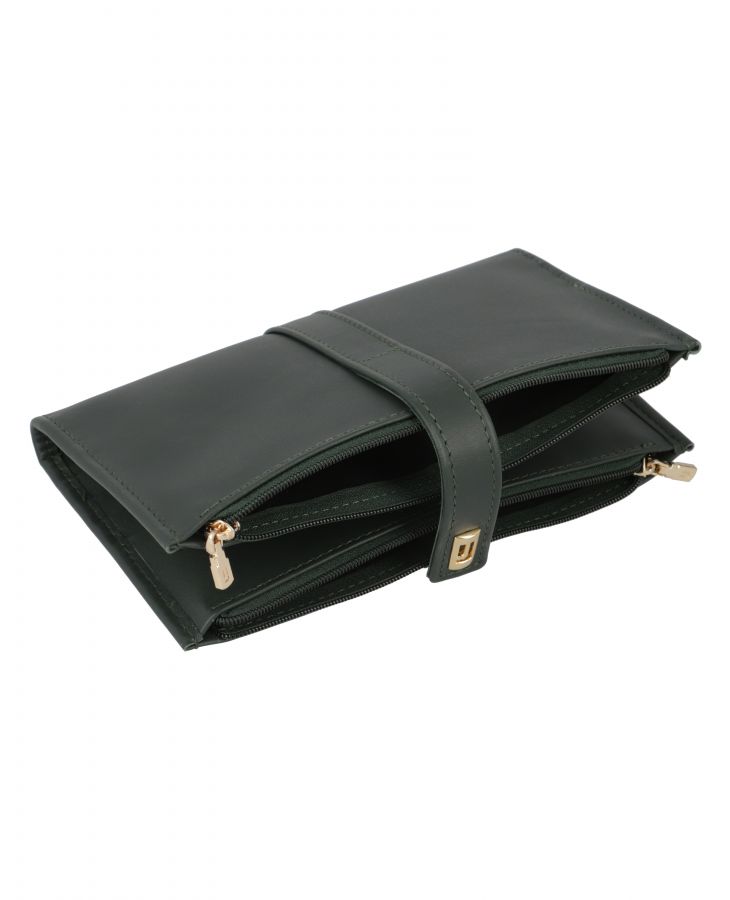 Jafferjees The Cosmos Women's Genuine Leather Wallet | Elegant Zip-Around Clutch Wallet