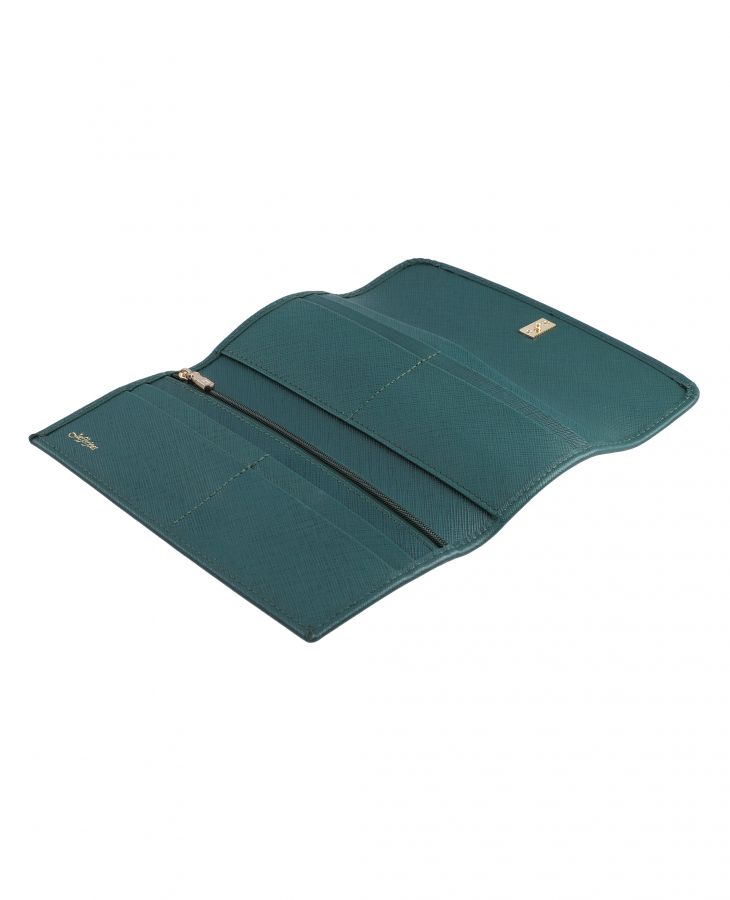 Jafferjees The Forget Me Not Women's Genuine Leather Wallet | Elegant Square Clutch Wallet for Women
