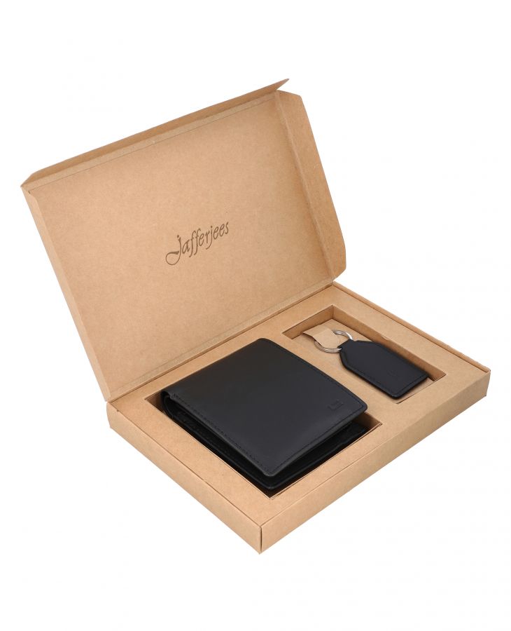 Jafferjees Liberty Island Men's Genuine Leather Wallet | Classic Bifold Wallet for Men