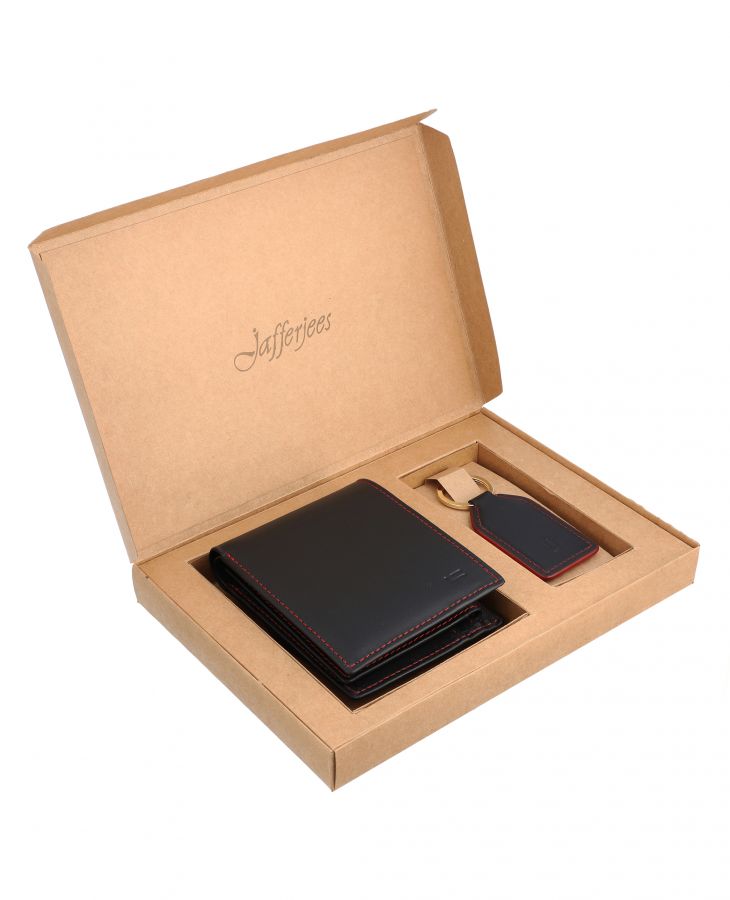 Jafferjees Liberty Island Men's Genuine Leather Wallet | Classic Bifold Wallet for Men