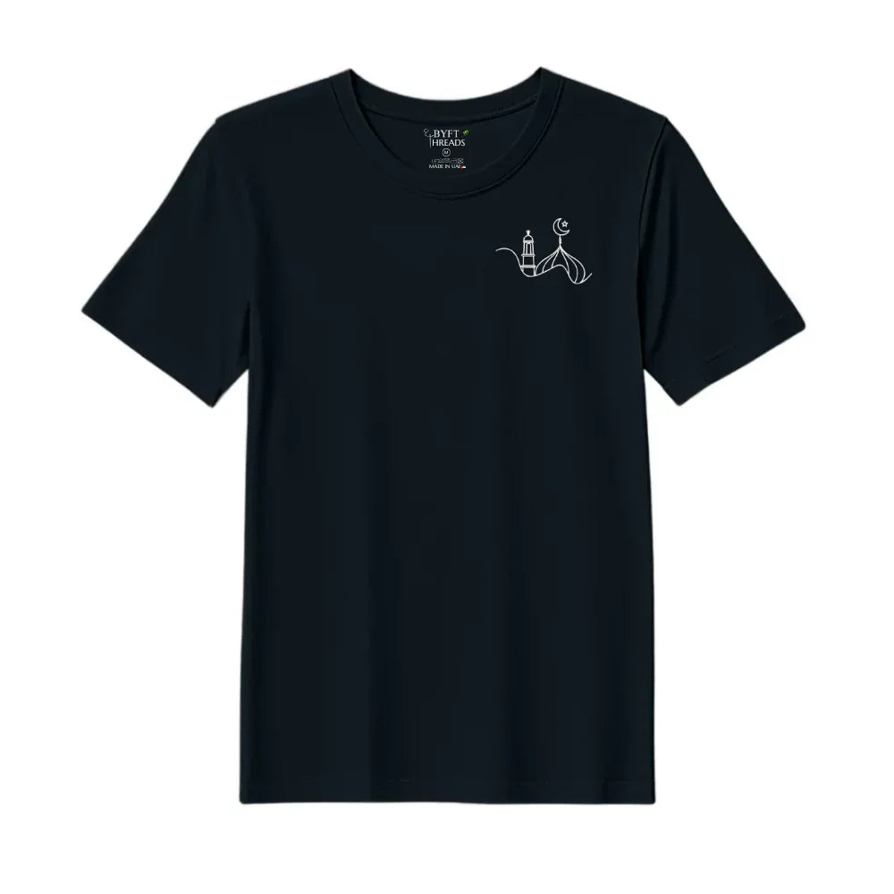 BYFT Threads Embroidered For You T-Shirt - Crescent Dome Elegance Designed