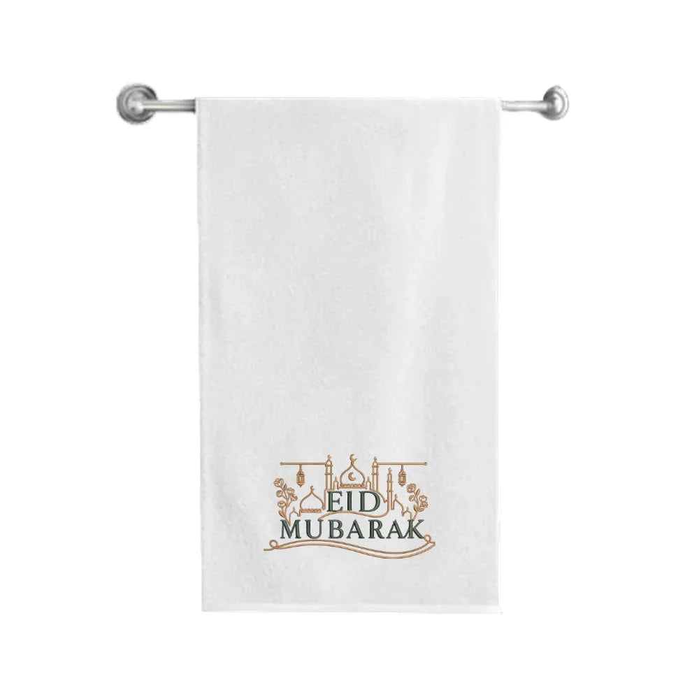 BYFT Iris Embroidered For You - Eid Skyline Elegance Designed Towel