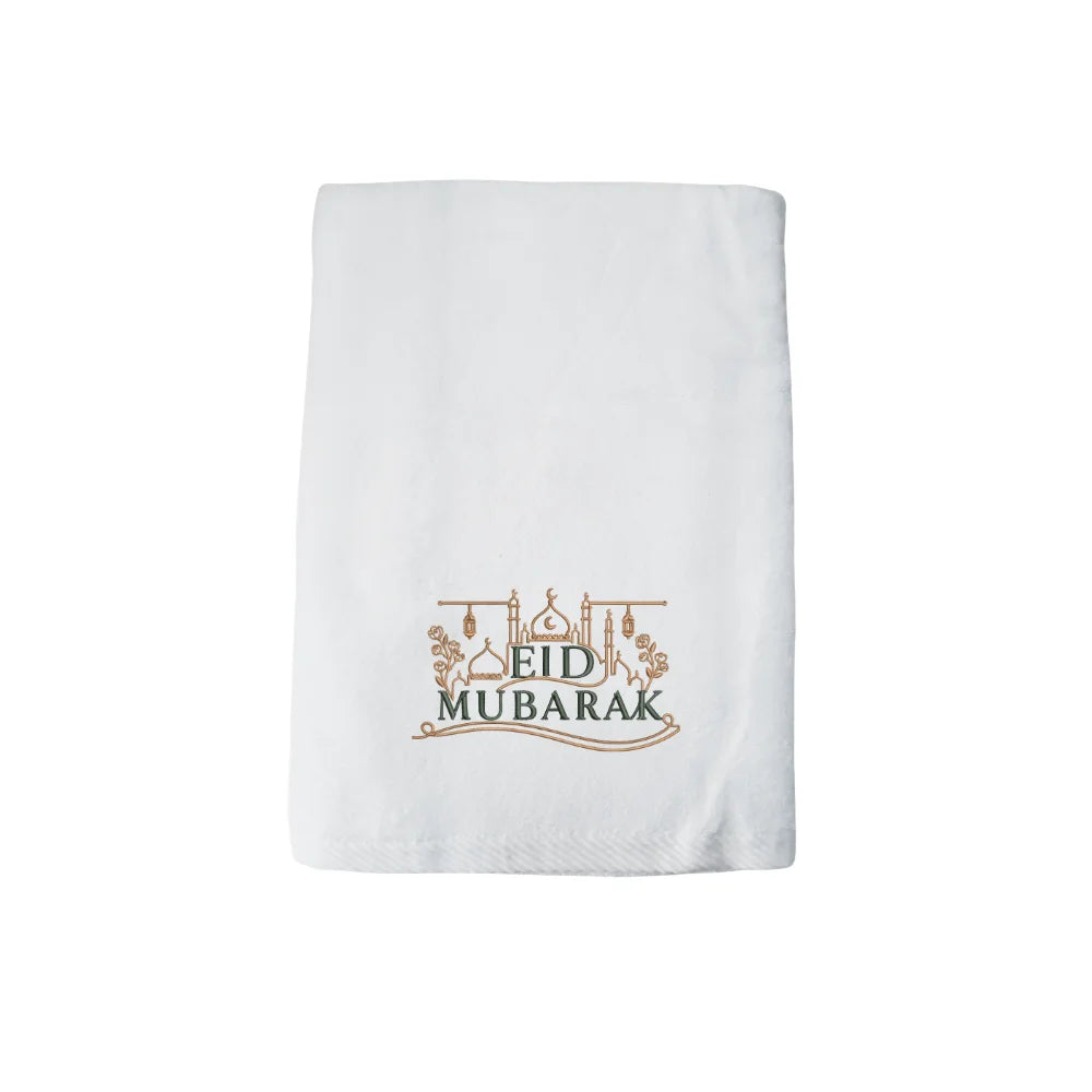 BYFT Iris Embroidered For You - Eid Skyline Elegance Designed Towel