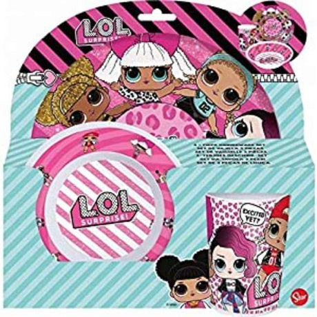 Disney 3Pcs Melamine Set W/O Rim Lol Surprise Rock On