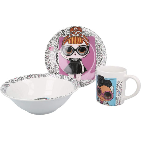 Disney 3Pcs Dinner Set Lol Surprise Rock On