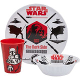 Disney 3Pcs Melamine Set W/O Rim Star Wars Empire Icons