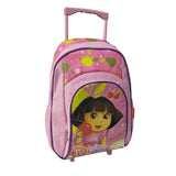 Dora School Bags for Girls - Trolley Bag with Fun Cartoon Design