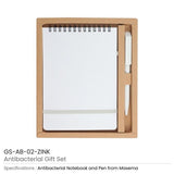 BYFT Antibacterial Gift Sets with Notepad and Pen
