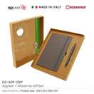 BYFT Appeel A5 Notebook and Maxema Dot Recycled Pen Gift Sets - Black Set of 01