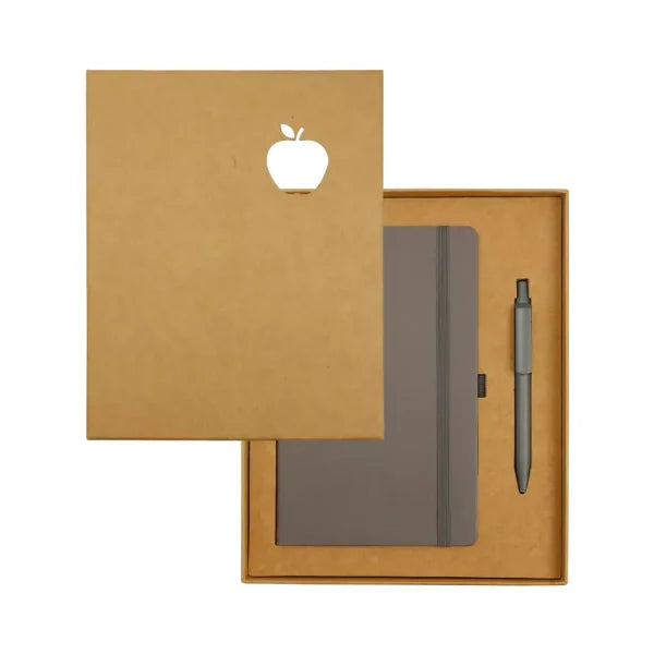 BYFT Appeel A5 Notebook and Maxema Dot Recycled Pen Gift Sets - Black Set of 01