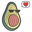 BYFT Embroidered For You Avacado Valentine Designed Male T-Shirt