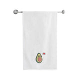 BYFT Embroidered For You Personalised Cotton Towel - Avacado with Pit Design High Quality Embroidery Perfect For Gifting
