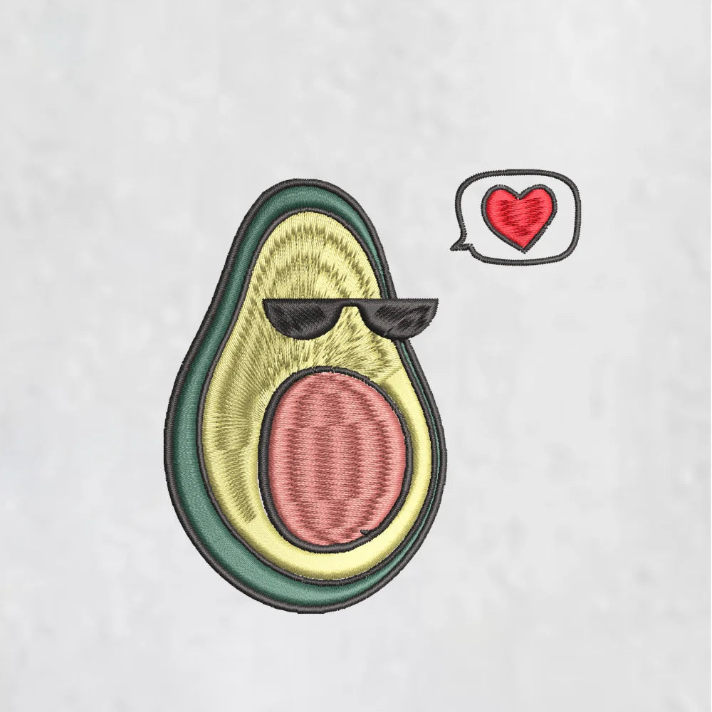 BYFT Embroidered For You Personalised Cotton Towel - Avacado with Pit Design High Quality Embroidery Perfect For Gifting
