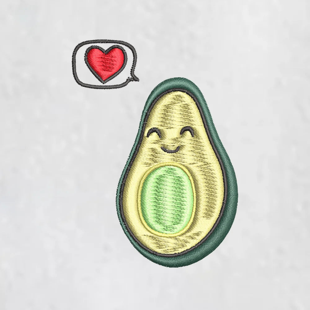 BYFT Embroidered For You Personalised Cotton Towel - Avacado without Pit Design High Quality Embroidery Perfect For Gifting