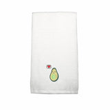 BYFT Embroidered For You Personalised Cotton Towel - Avacado without Pit Design High Quality Embroidery Perfect For Gifting