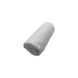 BYFT Magnolia Cotton Bath Mat Jacquard Greek Design Luxury - Soft, Absorbent, Quick-Dry Bath Linen