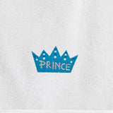 BYFT Embroidered For You Personalised Couple Towel - Prince & Princess Design High Quality Embroidery Perfect For Gifting