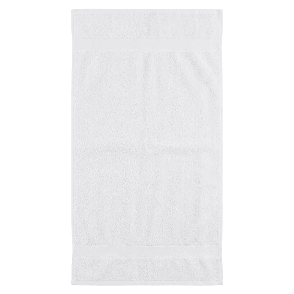 BYFT Camellia White 70 x 140 Cm Bath Towel 100% Cotton With Diagonal Dobby, Highly Absorbent, Quick Dry Luxury Hotel Quality Bath Linen