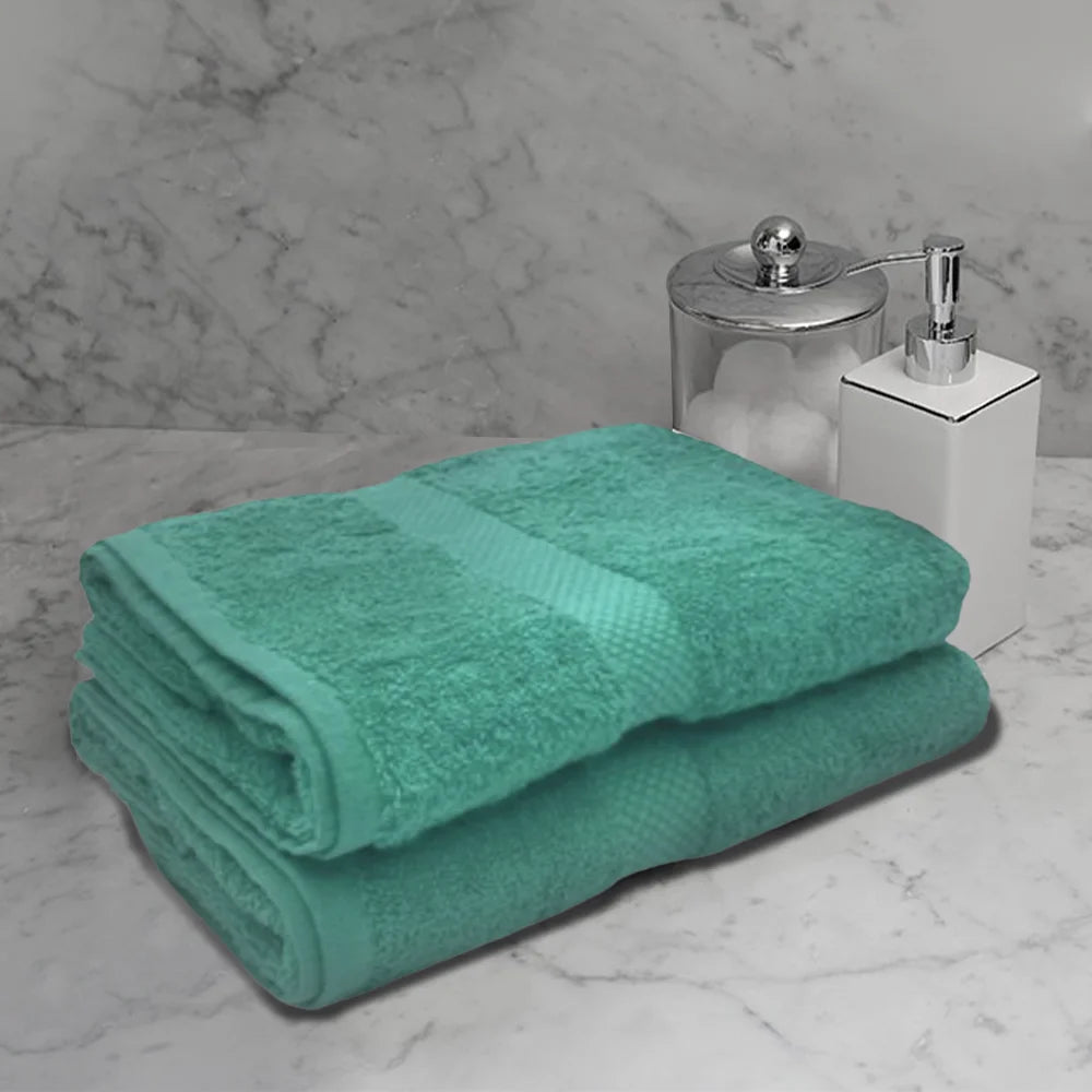 BYFT Gardenia Luxury Cotton Diamond Dobby Towel | Highly Absorbent Quick Dry | Ultrasoft Bath Linen