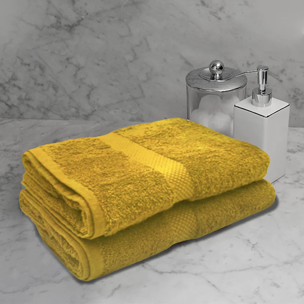 BYFT Gardenia Luxury Cotton Diamond Dobby Towel | Highly Absorbent Quick Dry | Ultrasoft Bath Linen