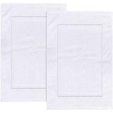 BYFT Iris Cotton Bath Mat Luxury - Soft, Absorbent, Quick-Dry Bath Linen