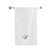 BYFT Embroidered For You Towel Monogrammed Silver Thread Pure Cotton Personalised Initial / Letter / Alphabet Perfect For Gifting