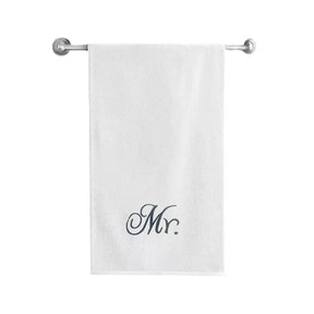 BYFT Embroidered For You Personalised Cotton Towel - Mr. Design High Quality Embroidery Perfect For Gifting