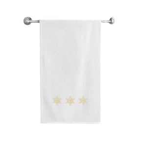 BYFT Embroidered For You Personalised Cotton Towel - Snowflakes Design High Quality Embroidery Perfect For Gifting